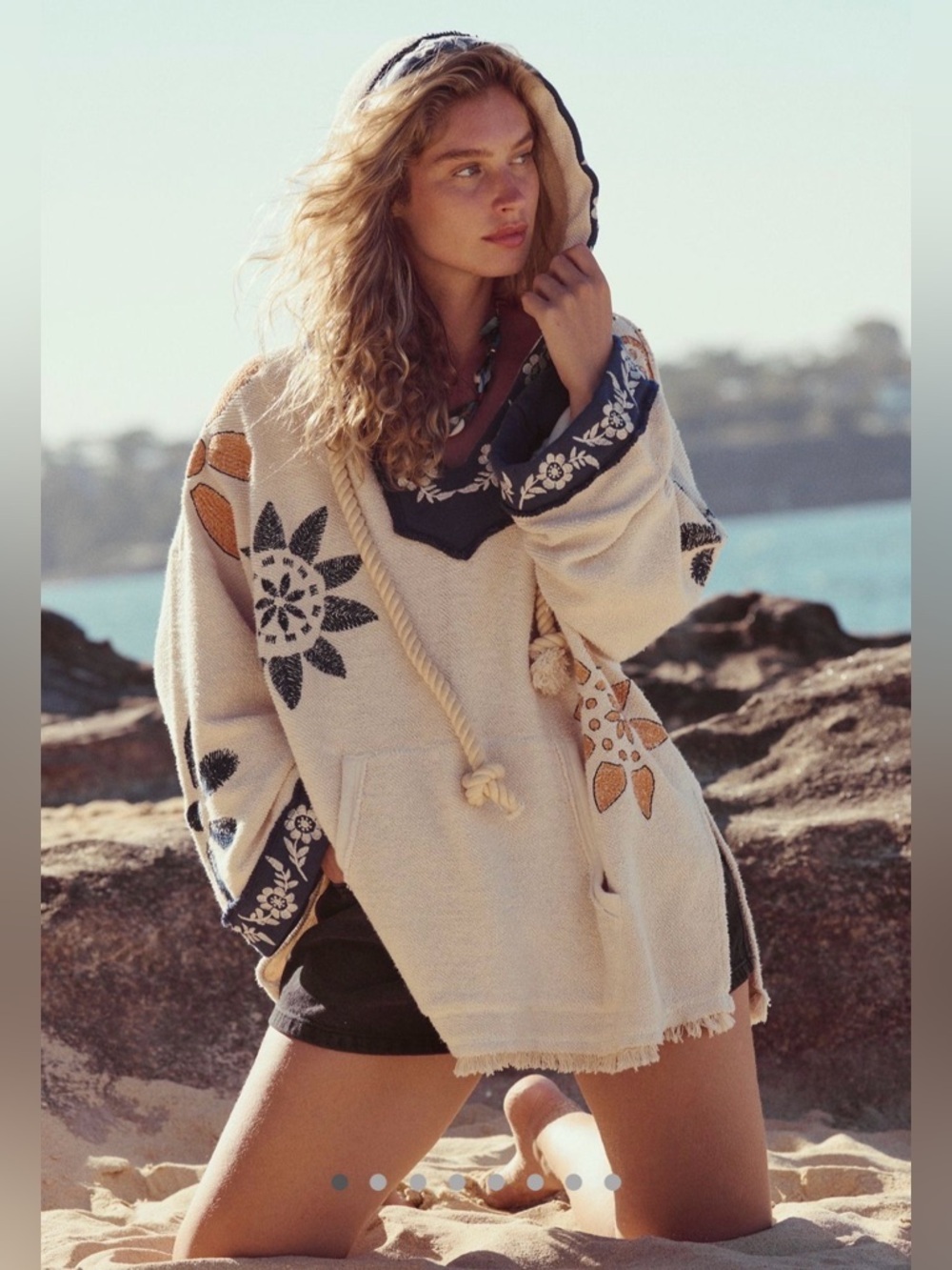 Free people shoreline sweatshirt size xs nwot